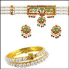 MULTI COLOR CHOKER SET WITH BANGLES -JMA-001C - Click here to View more details about this Product